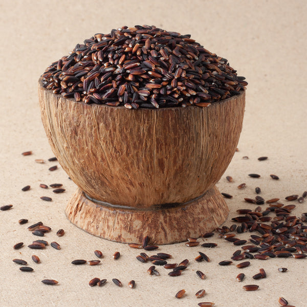 Kala Bhat – Organic unpolished black rice rich in antioxidants and fiber, ideal for healthy meals, priced at ₹265 per kg