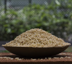 Katarni Organic Unpolished Brown Rice – traditional aromatic rice with a nutty flavor and firm texture, ideal for healthy everyday meals