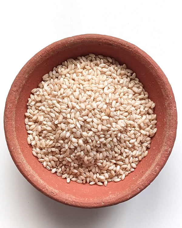 Pimpudi Basa Organic Unpolished Brown Rice – nutrient-rich, high-fiber whole grain at ₹175 per kg