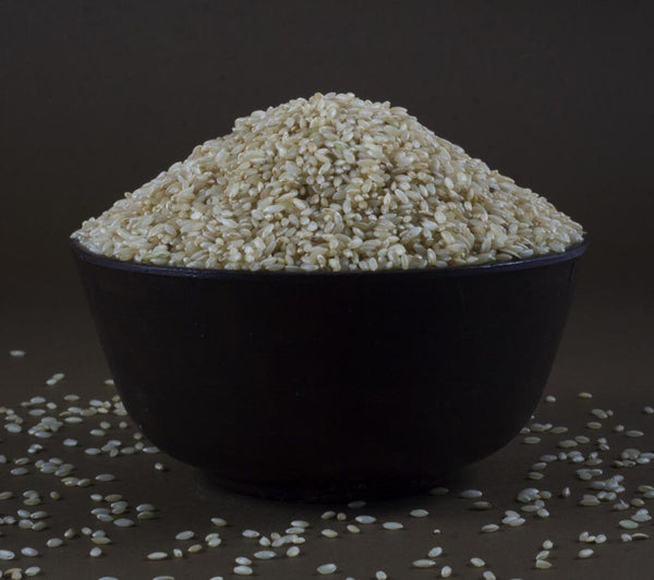 Sukhdas Organic Unpolished Brown Rice – high-protein, nutrient-dense traditional rice variety, priced at ₹175 per kg