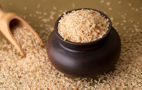 Thengai Poo Champa – 1kg pack of organic unpolished brown everyday table rice, traditional variety, rich in fiber and nutrients, priced at ₹175 per kg